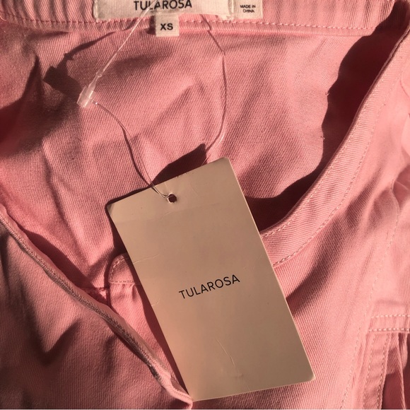 Tularosa Amanda Jumpsuit Blush Pink Tie Waist Revolve - Picture 4 of 6